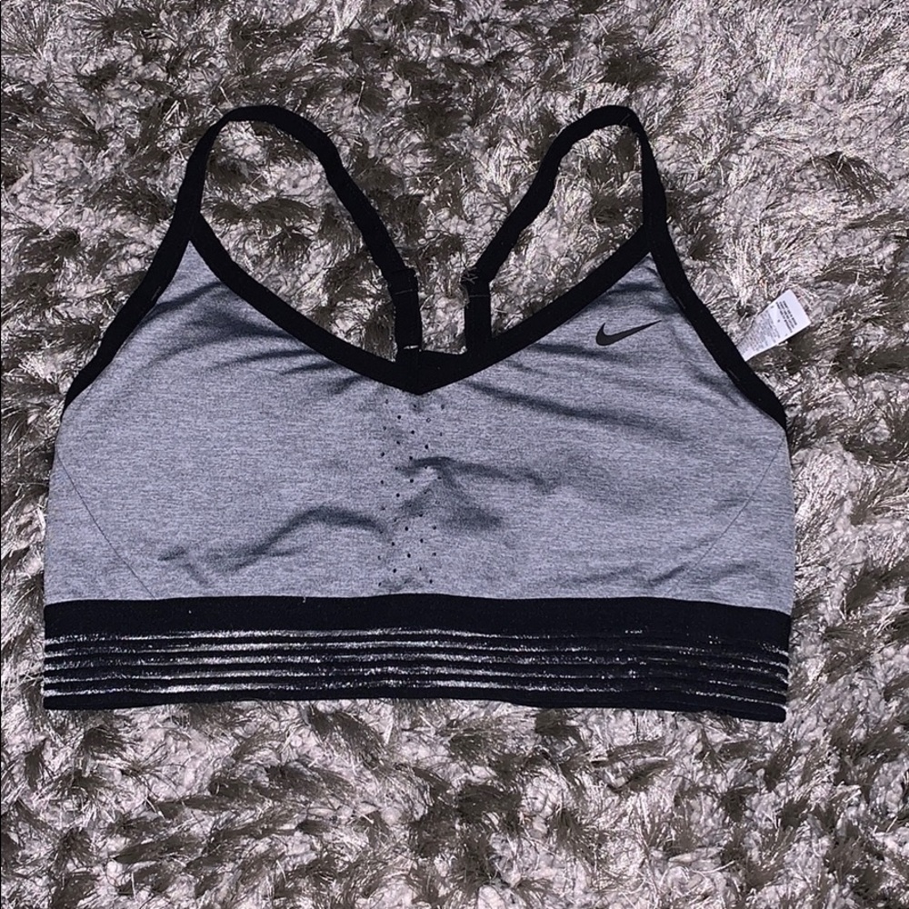 Black & Grey Nike sports bra